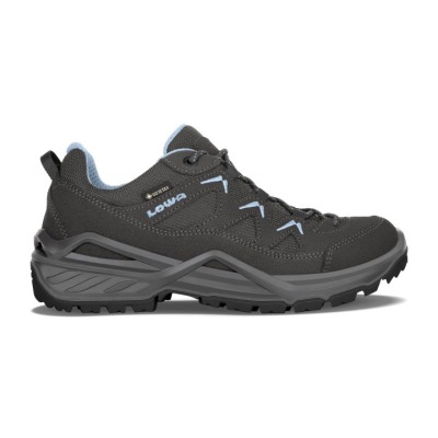 Lowa Sirkos Evo GTX LO WS Gri Inchis / Albastri - Pantofi De Alpinism Dama - Romania 6Y66HY8D